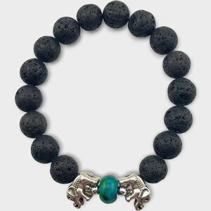 Elephant Lava Stone Aromatherapy Bracelet